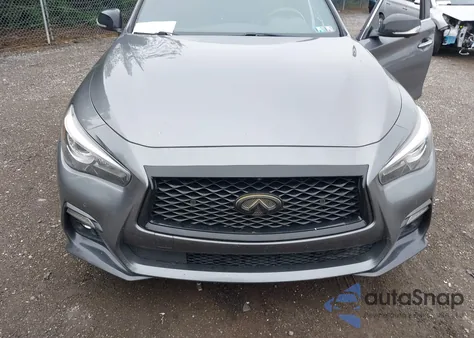 2019 Infiniti Q50 3.0T Red Sport 400 z USA, uszkodzony, nr VIN JN1FV7AR9KM800828